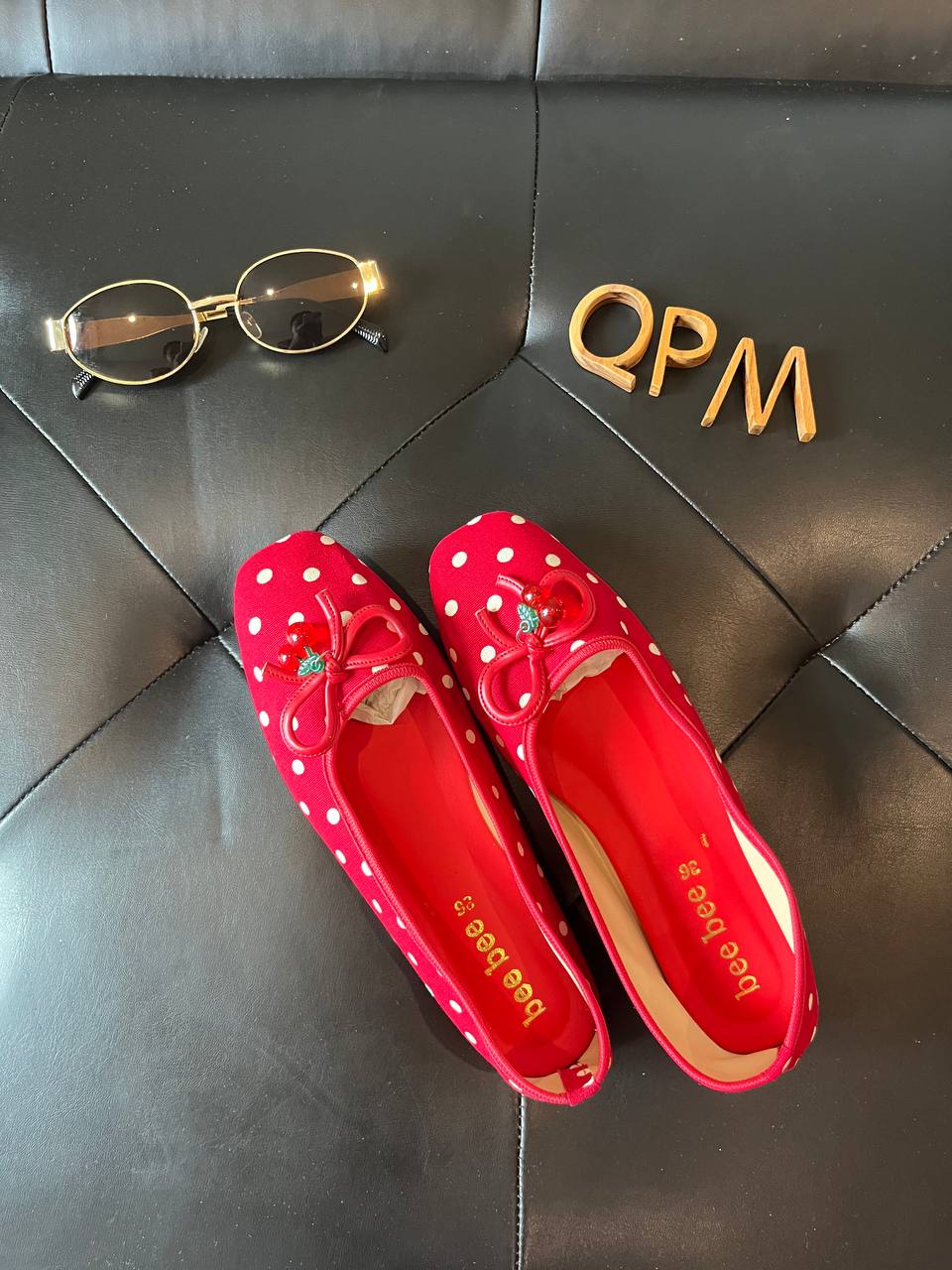 Polka Cherry Mary Jane Red